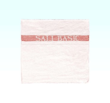 SALIBASIC von SALESIANER Reinigungstuch mit roter Einwebung, aus Baumwolle - ideal für effektive Reinigung