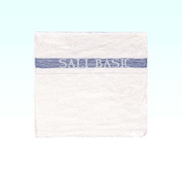 SALIBASIC von SALESIANER Reinigungstuch mit blauer Einwebung, aus Baumwolle - ideal für effektive Reinigung
